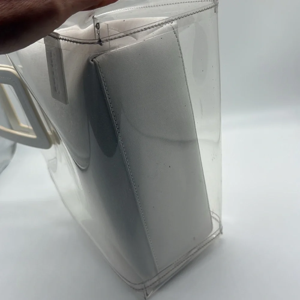 Staud Shirley Bag in Clear/White